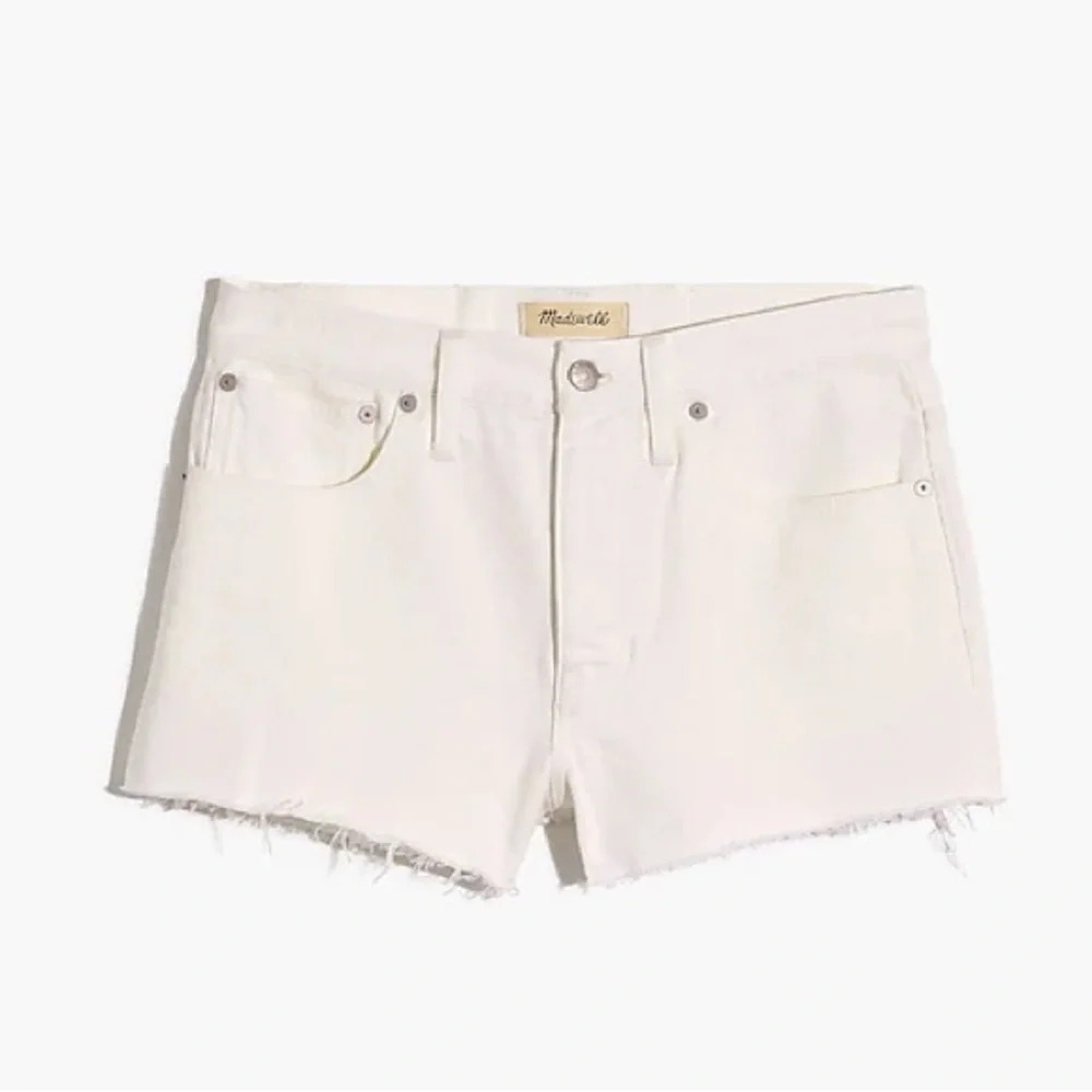 Madewell Relaxed Denim Shorts - Size 31 - Tile White - NWT